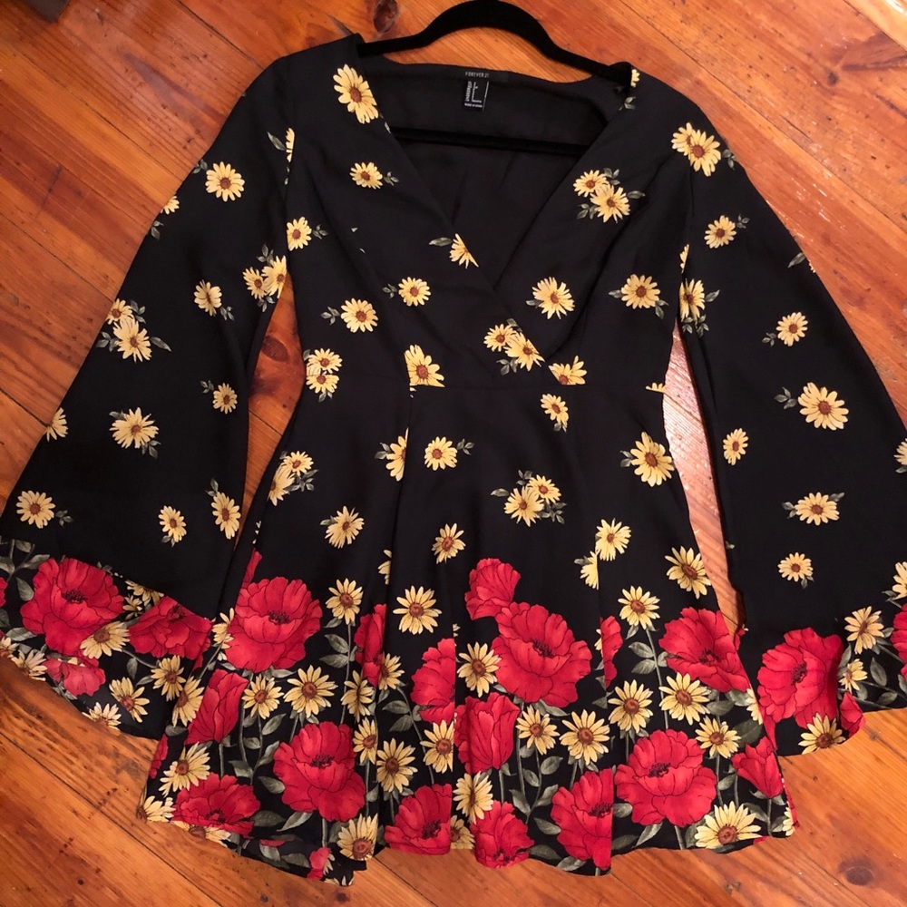 Black Sunflower Dress